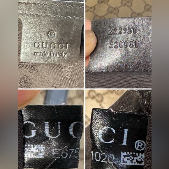 GUCCI Bag Handbag Tote Bag GG Canvas Brown - Picture 4 of 17